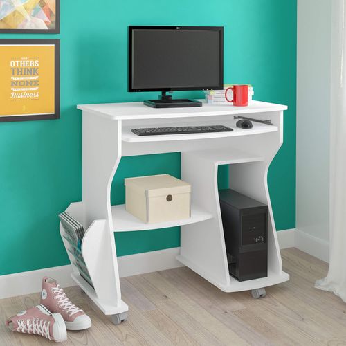 Mesa para Computador Com Porta CPU Artely 160 Cor Branco