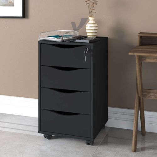 Gaveteiro Artany Bit Cor Preto
