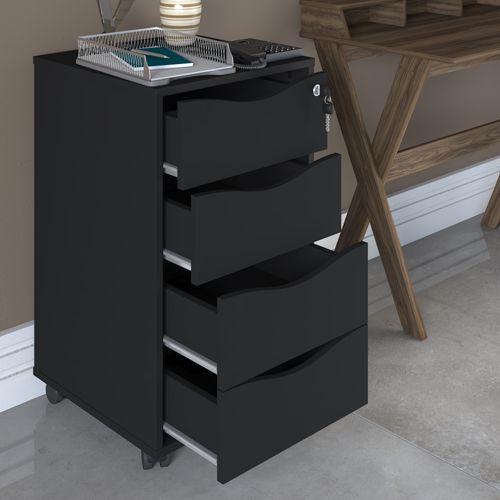 Gaveteiro Artany Bit Cor Preto