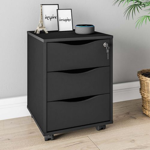 Gaveteiro Artany Face Cor Preto