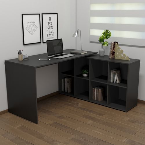 Mesa para Escritório Artany Nero 1400 Cor Preto
