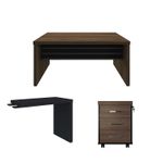 Conjunto-Mesa-1600-e-Mesa-de-Apoio-890-e-Gaveteiro-Tamburato-Charuto-Com-Preto