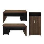 Conjunto-Mesa-Com-Gavetas-LD-e-LE-e-Armario-Executivo-Charuto-Com-Preto