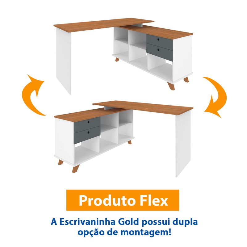 Escrivaninha-Gold-Freijo-Com-Branco-e-Grafito