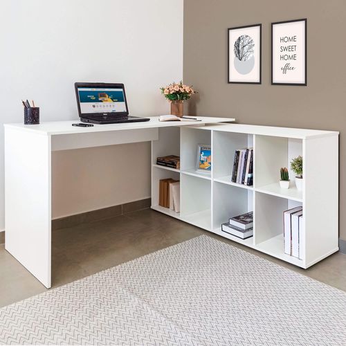 Mesa para Escritório Artany Nero 1400 Cor Branco