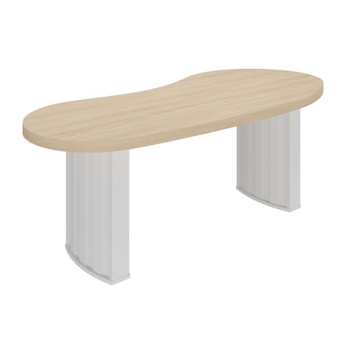 Mesa Para Escritório Tamburato Organic Artany Cor Carvalho Com Branco