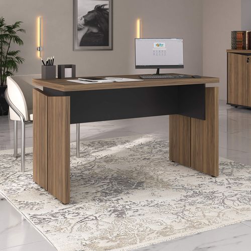 Mesa Operacional 1250 II Y37 Nogal Com Preto