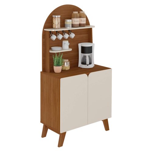 Cantinho do Café Artely Viena Cor Cedro Com Off White