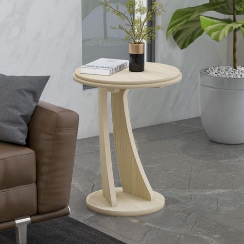Mesa Em MDF  De Apoio Artely Tutti Cor Naturale