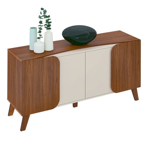 Buffet Artely Elegance Cor Cedro Com Off White