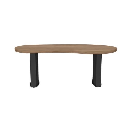 Mesa Para Escritório Tamburato Organic Artany Cor Nogal com Preto
