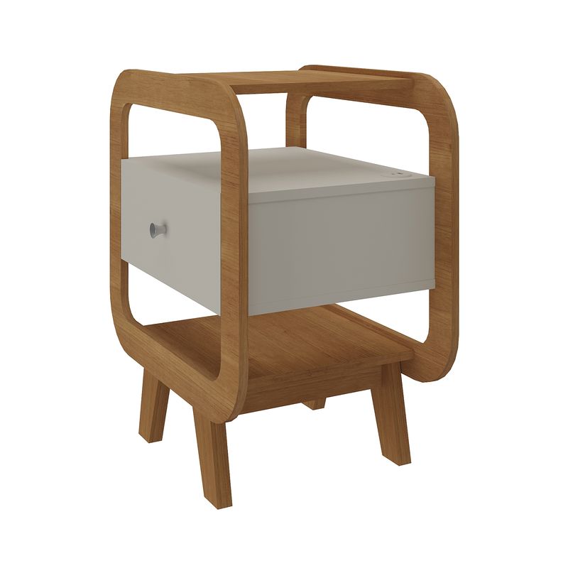 Mesa de Apoio Theo com USB Cinamomo.Off White - F.I. Lado.jpg