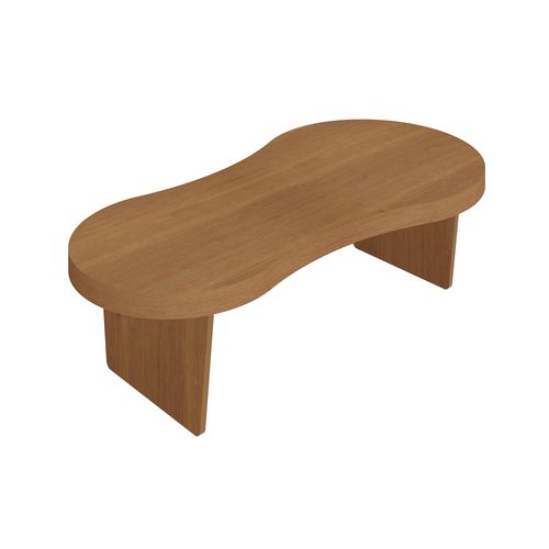 Mesa De Centro Para Sala Artely Magnum Cor Cinamomo