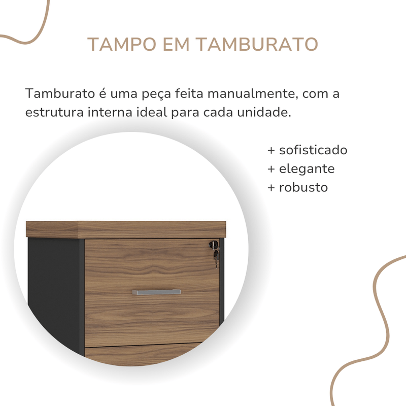 Detalhes Arquivo Tamburato Nogal com Preto  -5-