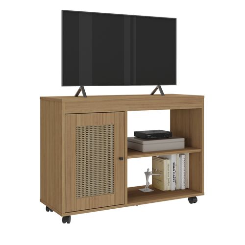 Rack para TV 42 Polegadas Artely Sampa Cor Carvalho