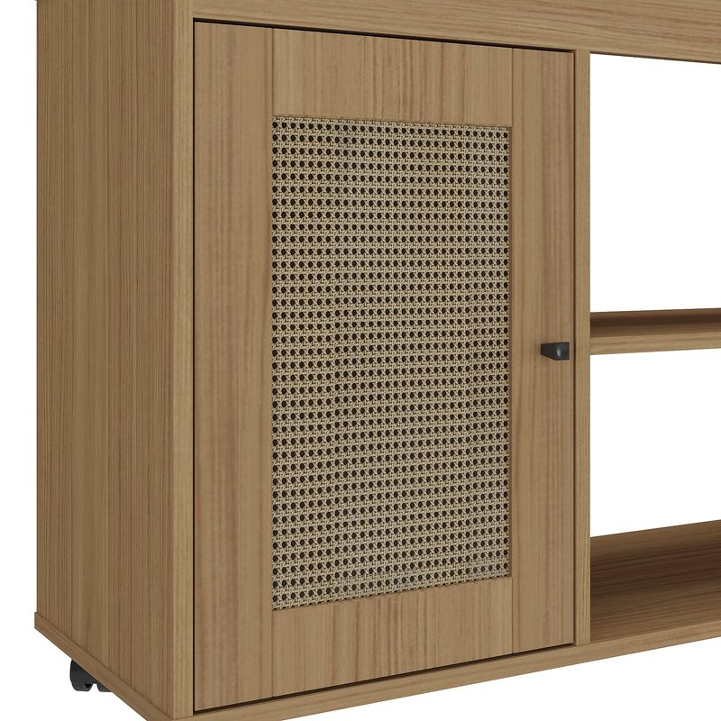 Rack Sampa Carvalho.Palha - -4- F.I. Sem Decoracao