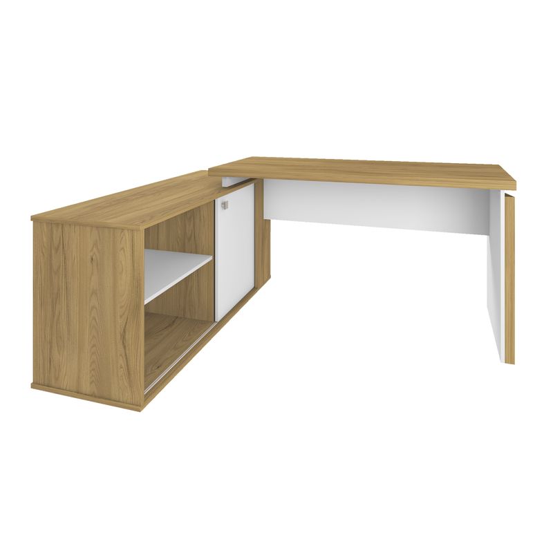 Escrivaninha Smart - Olmo com Branco -4-