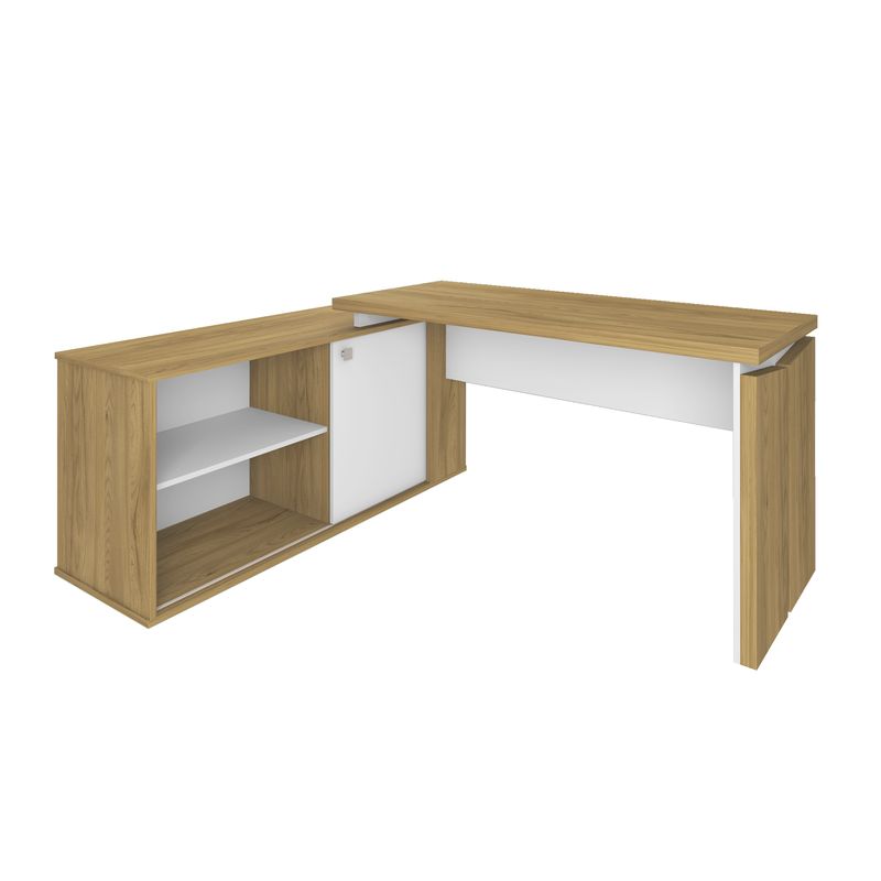 Escrivaninha Smart - Olmo com Branco -2-